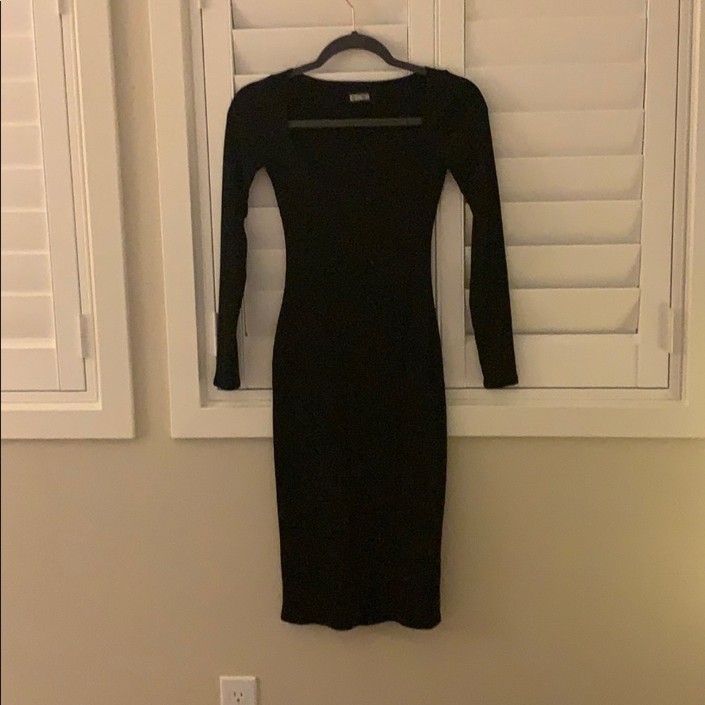 Reformation ribbed midi dress